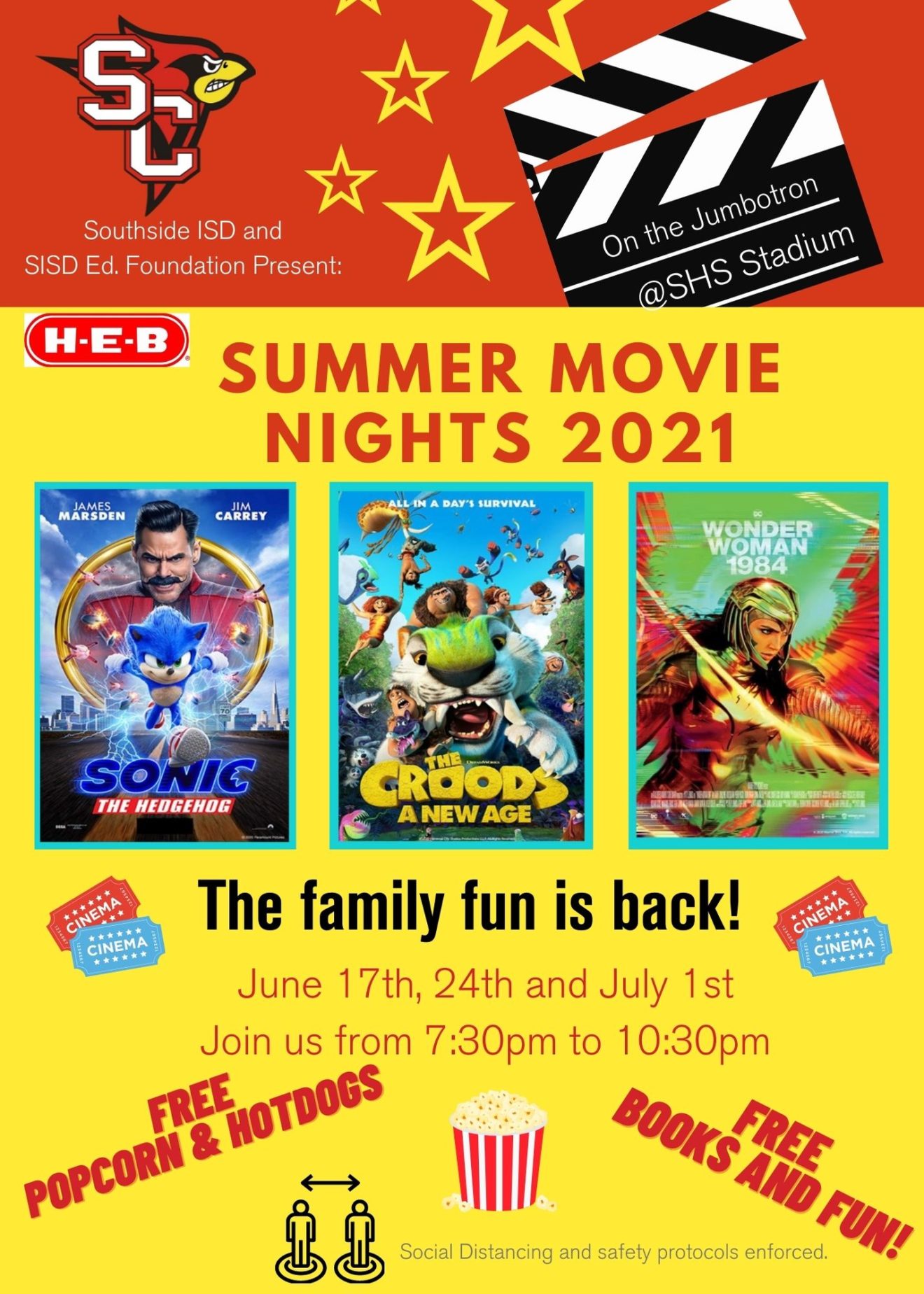 2021 Summer Movie Night Flyer