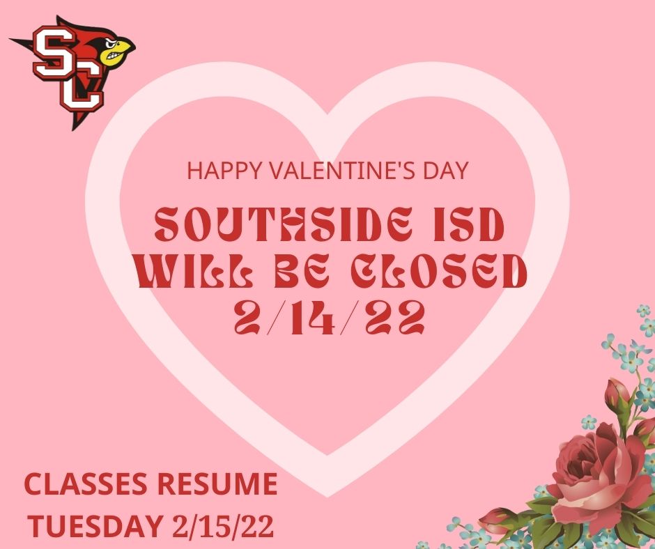 Valentines daySISD CLOSED (Facebook Post)