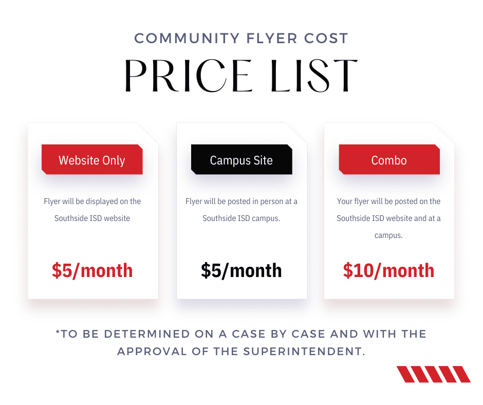 Community flyer cost