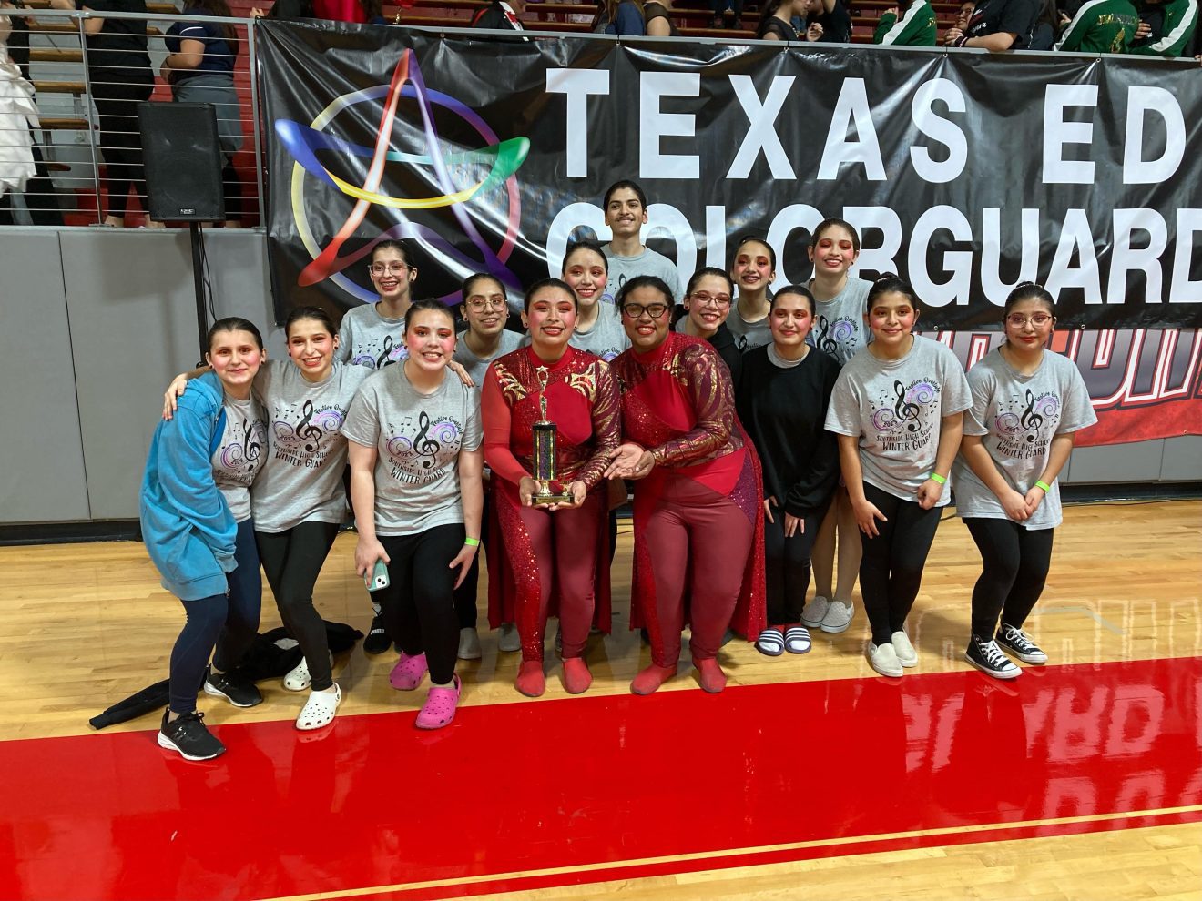 Southside High School Colorguard Placed 2nd place at TECA Winter Guard Contest