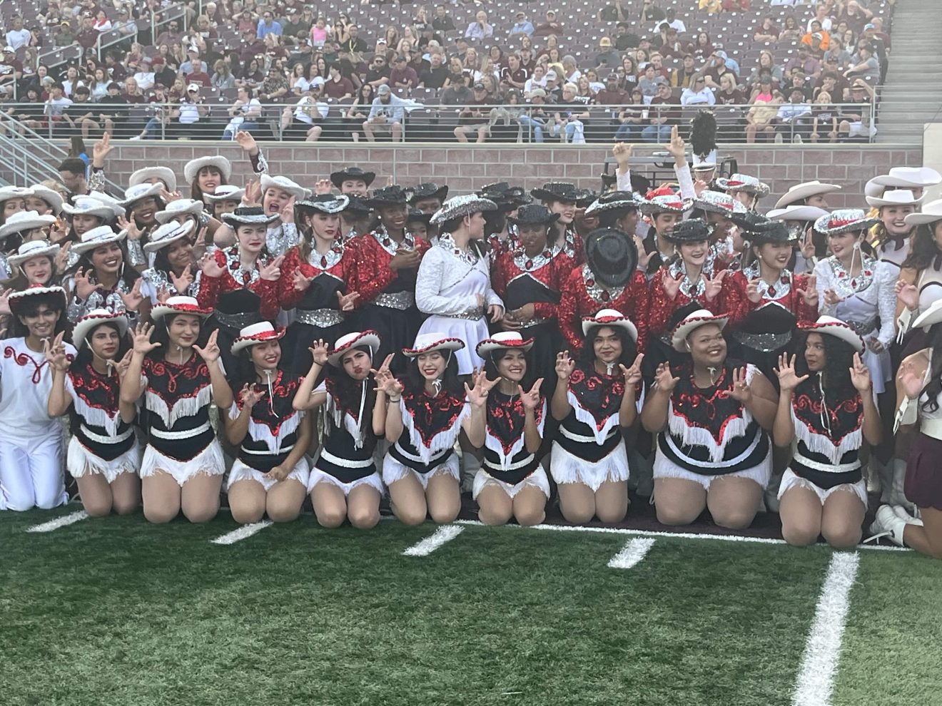 Southside High School Red Jackets Perform with the Texas State Strutters