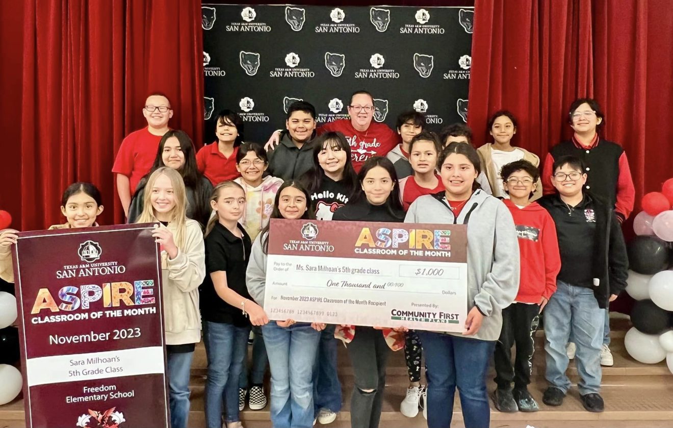 Freedom Elementary Teacher and Class Win Texas A&M University-San Antonio Classroom of the Month