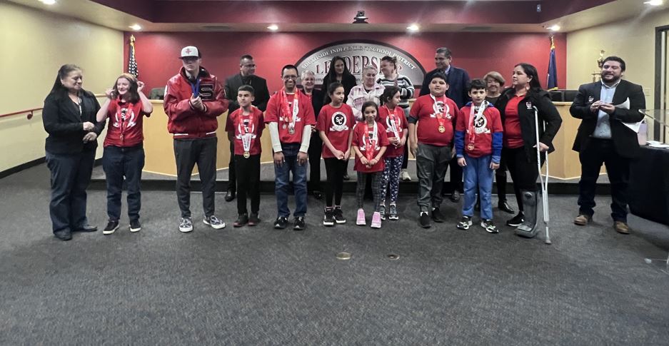 Special Olympics Bowling Students Honored at Board Meeting