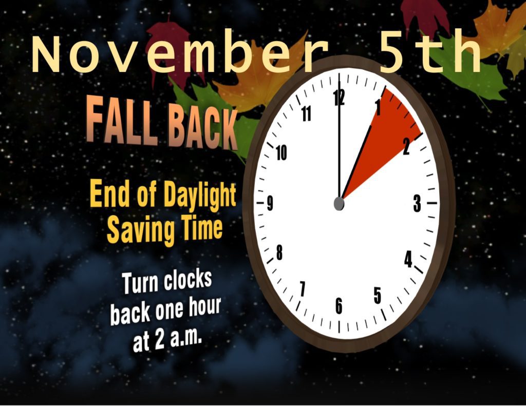 It's time to "Fall back!" Freedom Elementary