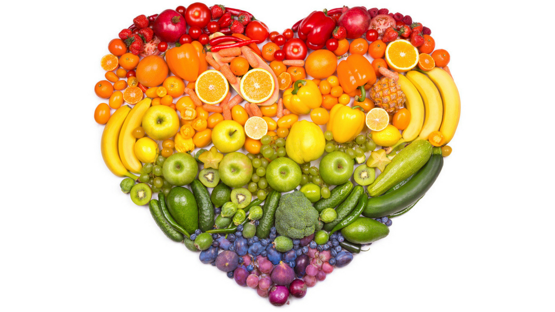fruits veggies heart