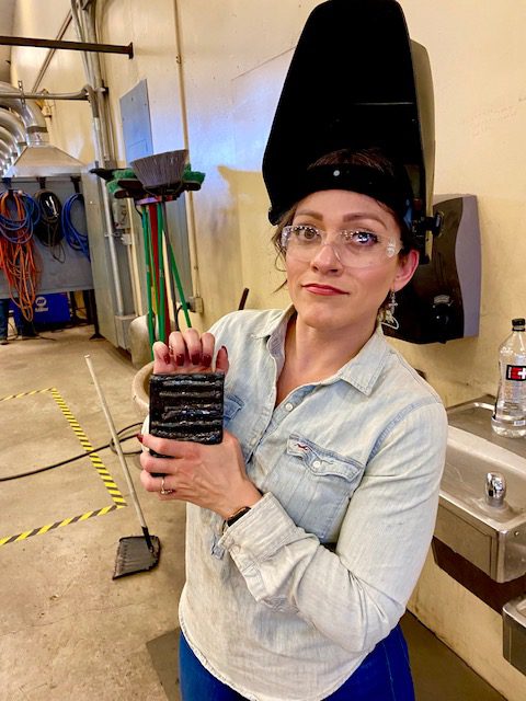 Southside parent Alehli Zuniga loved the Intro to Welding class she's considering going into a welding apprenticeship. 