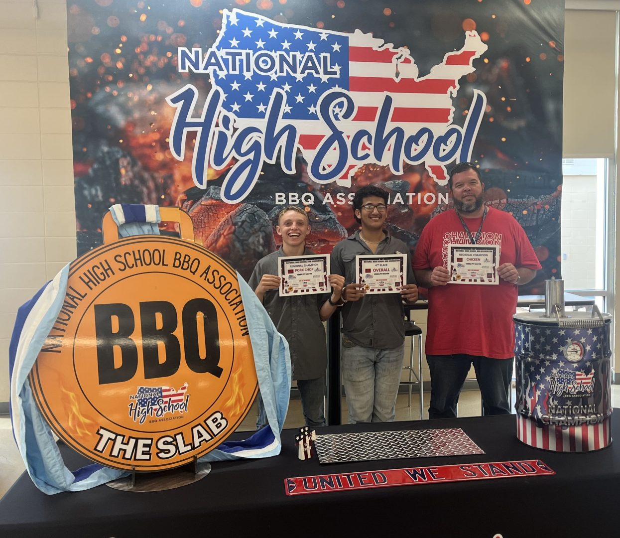 Red Storm BBQ (High School) Team Members: Maverick Vela, Zach Ramos, Marco Martinez, Gabriel Martinez Champion Chicken Champion Pork Chops